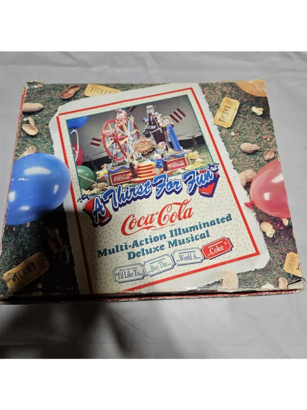 Coca Cola Multi Action Illuminated Deluxe Musical A Thirst For Fun 1994 With Box - Picture 2 of 16